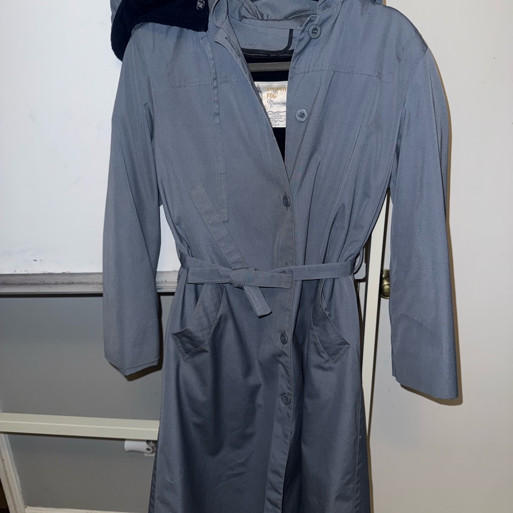 Women’s London Fog Gray Coat With Hood